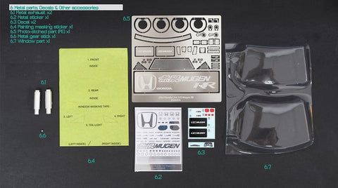 ZoomOn Z002 1/24 ホンダ シビック FD2 無限 RR (新型)