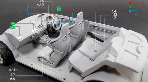 ZoomOn Z002 1/24 ホンダ シビック FD2 無限 RR (新型)