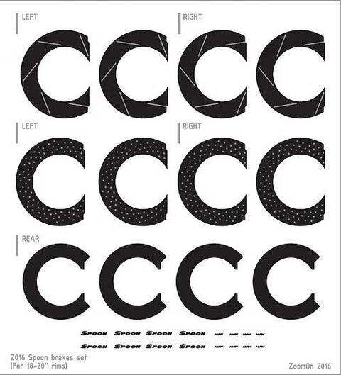ZoomOn Z016 1/24 ディスクブレーキセット 18-21インチ ホイール用 C