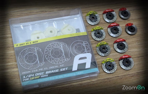ZoomOn Z017 1/24 ディスクブレーキセット 18-21インチ ホイール用 A
