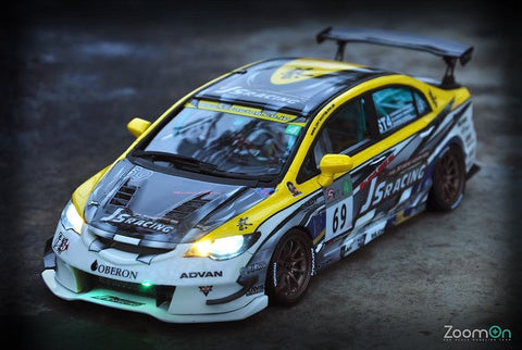 ZoomOn Z037 1/24 ホンダ シビック FD2R J's レーシングバージョン