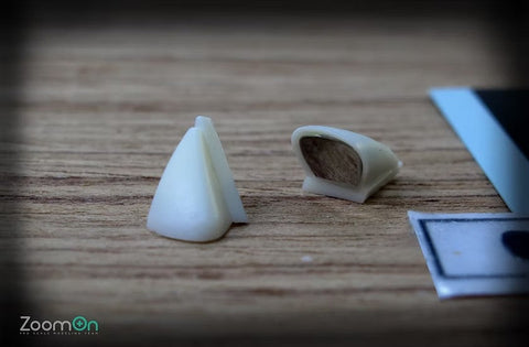 ZoomOn Z041 1/24 カーボン バレット サイドミラー (A)