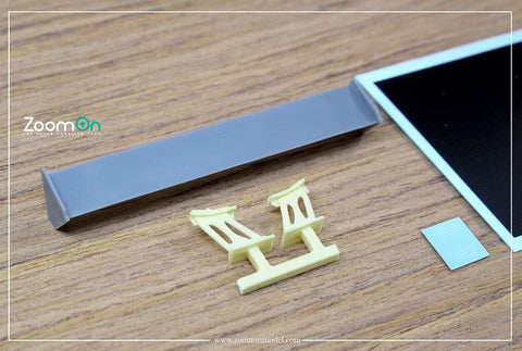 ZoomOn Z048 1/24 C-West GTウイング アルミニウム II