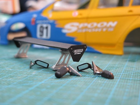 ZoomOn Z063 1/24 汎用 レーシングサイドミラー