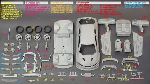 ZoomOn Z085 1/24 ホンダ シビック FN2 無限