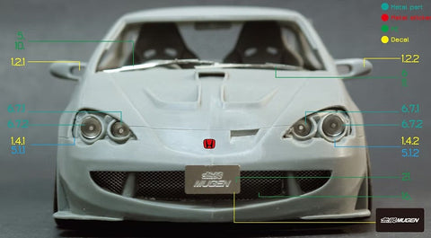 ZoomOn Z086 1/24 ホンダ インテグラ DC5 無限