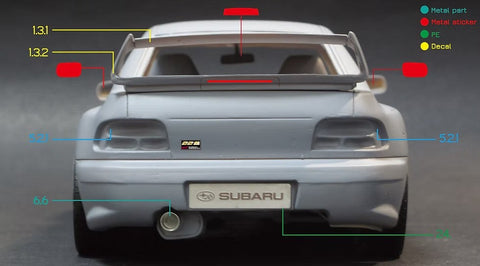 ZoomOn Z097 1/24 スバル インプレッサ 22B STI