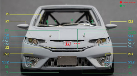 ZoomOn Z119 1/24 ホンダ フィット GK スプーン