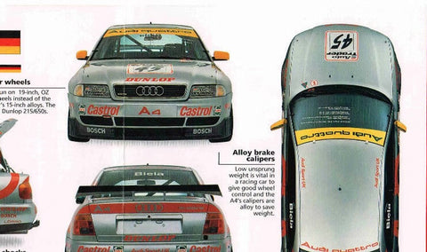 ZoomOn Z177  1/24 アウディ A4 イギリスツーリングカー選手権 96' ショートミラー