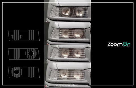 ZoomOn Z184 1/24 BMW 320i (E36) ヘッドライト ディテールアップパーツ (5mm)