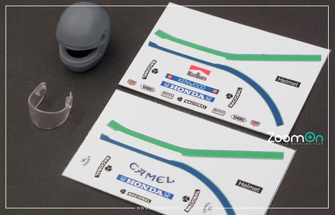 ZoomOn Z189  1/20 アイルトン・セナ ヘルメット (マルボロ デカール)