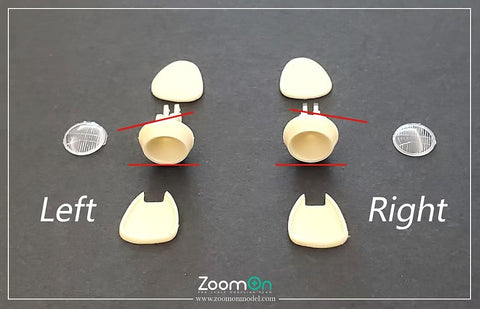 ZoomOn Z208 1/24 トヨタ 2000GT リトラクタブルヘッドライトセット(ハセガワ用)