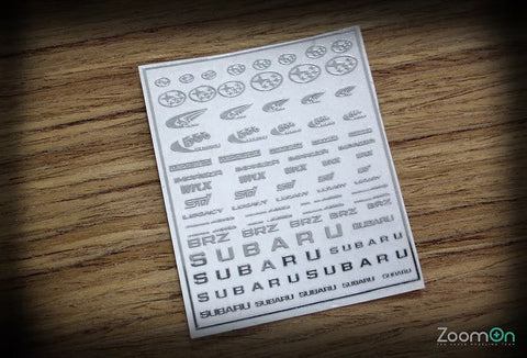 ZoomOn ZD014 1/24 - 1/43 スバル ロゴ メタルステッカー
