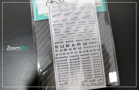ZoomOn ZD014 1/24 - 1/43 スバル ロゴ メタルステッカー