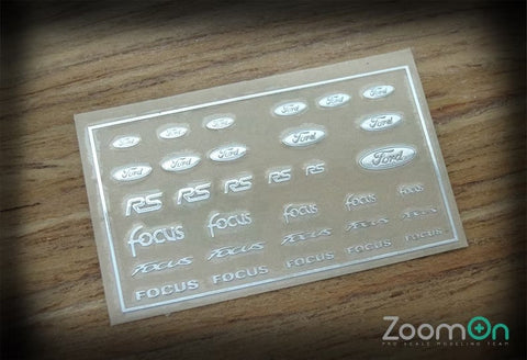 ZoomOn ZD021 1/24 - 1/43 フォード ロゴ メタルステッカー