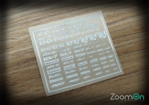 ZoomOn ZD028 1/24 - 1/43 マツダメタルステッカー