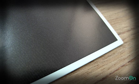 ZoomOn ZD039 1/20 ・ 1/25 カーボンファイバー デカール 綾織り (小）120x65mm