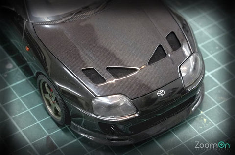 ZoomOn ZD039 1/20 ・ 1/25 カーボンファイバー デカール 綾織り (小）120x65mm