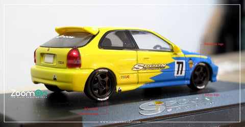 ZoomOn ZD044 1/64 タイヤデカール (2枚)