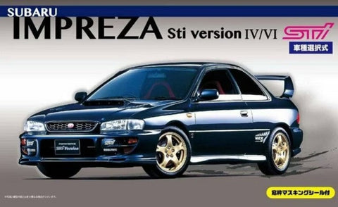 ZoomOn ZD063 1/24 ウインドー・ライト 塗装マスキング- スバル インプレッサ WRX STI GC8