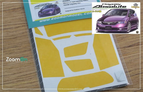 ZoomOn ZD065 1/24 ウインドー・ライト 塗装マスキング- ホンダ オデッセイ RB1