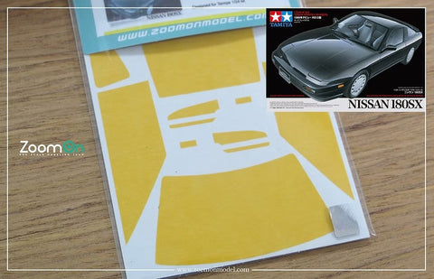 ZoomOn ZD071 1/24 ウインドー・ライト 塗装マスキング- ニッサン 180SX
