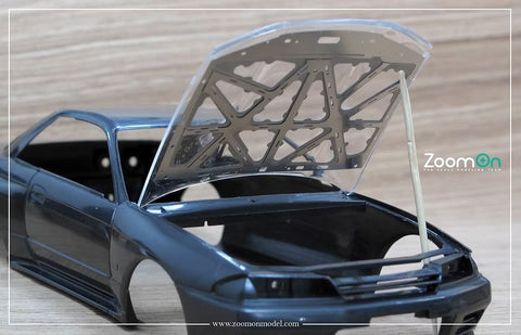 ZoomOn ZD078 1/24 ニッサン スカイライン GTR R32 ボンネットフード ストラクチャー