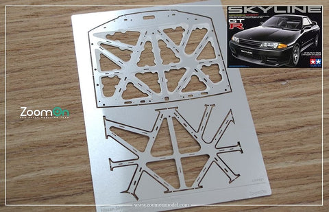 ZoomOn ZD078 1/24 ニッサン スカイライン GTR R32 ボンネットフード ストラクチャー