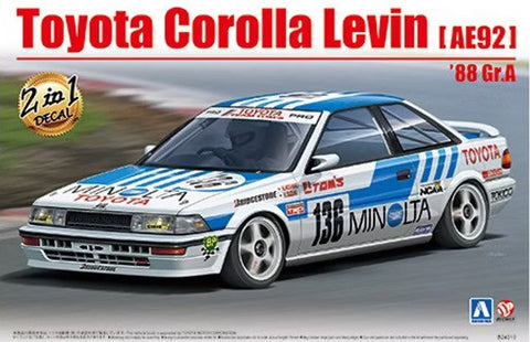 ZoomOn ZD097 1/24 ウインドー・ライト 塗装マスキング- トヨタ カローラ レビン (AE92)