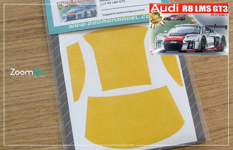 ZoomOn ZD104 1/24 ウインドー・ライト 塗装マスキング- アウディ R8 LMS GT3