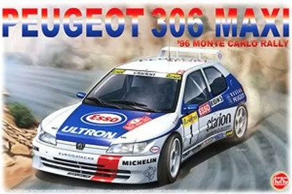 ZoomOn ZD120 1/24 ウインドー・ライト 塗装マスキング- プジョー 306