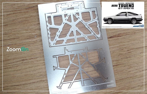 ZoomOn ZD122 1/24 トヨタ AE86 ボンネットフード ストラクチャー
