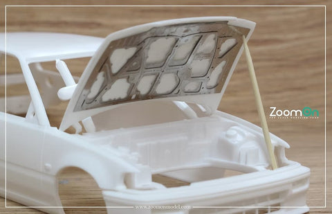 ZoomOn ZD124 1/24 ホンダ シビック EF3 ボンネットフード ストラクチャー