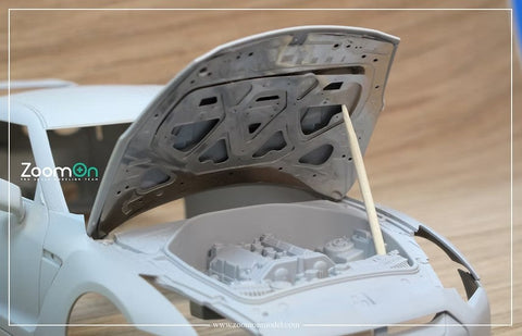 ZoomOn ZD126 1/24 ニッサン GT-R 35 ボンネットフード ストラクチャー