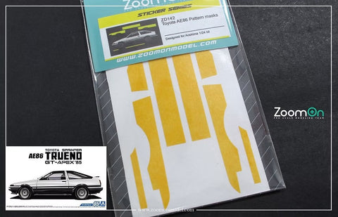 ZoomOn ZD142 1/24 トヨタ AE86 パターン マスク