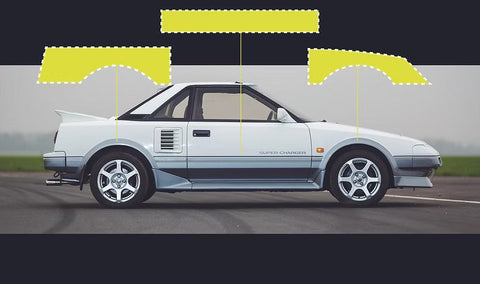 ZoomOn ZD143 1/24 トヨタ MR2 AW11 パターン マスク