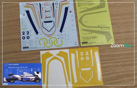ZoomOn ZD156 1/20 塗装マスキング - ウイリアムズ FW16 1994