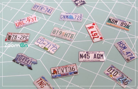 ZoomOn ZD164 1/24 カナダナンバープレート