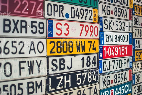 ZoomOn ZD168 1/24 EU ナンバープレート (A)