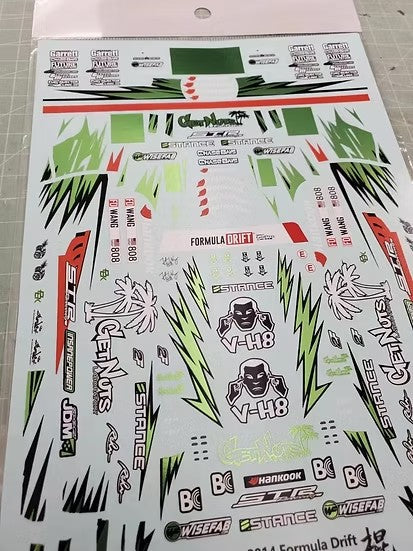 ZoomOn ZD183 1/24 日産 シルビア S15 ドリフトカー Get Nuts デカール