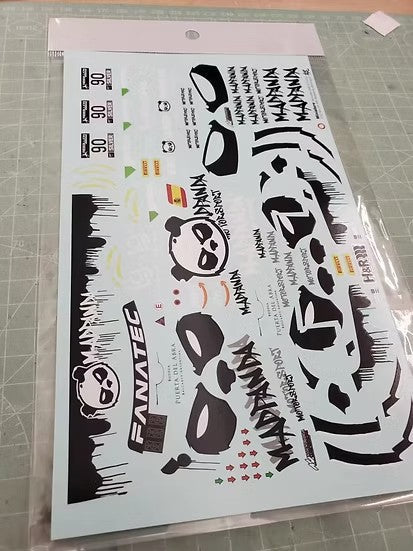 ZoomOn ZD185 1/24 メルセデス-AMG GT3 Evo - 2022 24H Spa マッドパンダ モータースポーツ #90(Tamiya用)デカール