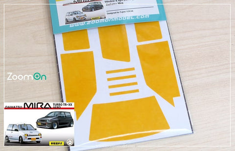 ZoomOn ZD199 1/24 ウインドー・ライト 塗装マスキング - ダイハツ ミラ