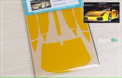 ZoomOn ZD225 1/24 ウィンドウ & ライト ペインティングマスク - ランボルギーニ ガヤルド