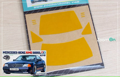 ZoomOn ZD229 1/24 ウィンドウ & ライト ペインティングマスク - メルセデスベンツ 500SL (R129)