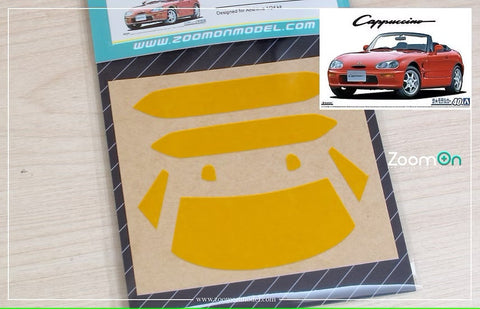 ZoomOn ZD231 1/24 ウィンドウ & ライト ペインティングマスク - スズキ カプチーノ