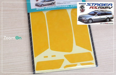 ZoomOn ZD242 1/24 ウィンドウペインティングマスク - 日産 ステージア(フジミ用)