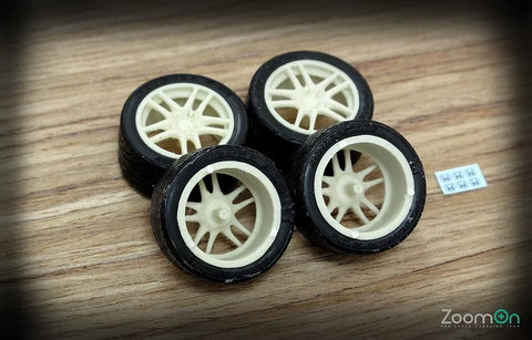 ZoomOn ZR023 1/24 17インチ ユーロR ホイールセット