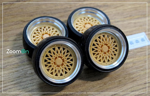 ZoomOn ZR034 1/24 18インチ エセックス タイプENCM ホイールセット