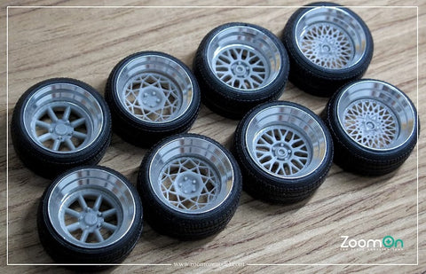 ZoomOn ZR036 1/24 16インチ Rotiform DSC ホイールセット