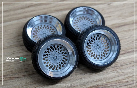 ZoomOn ZR039 1/24 15インチ SSR フォーミュラメッシュ ホイールセット